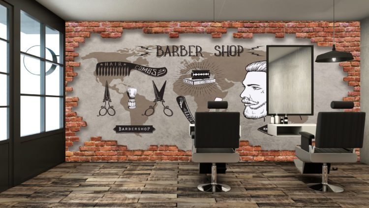 3D Barber Wallpaper