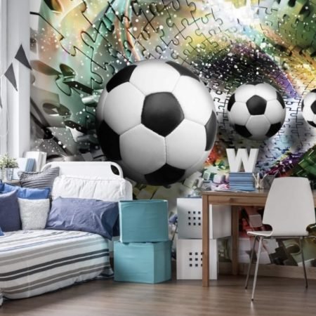 Kids - 3d braking football wall