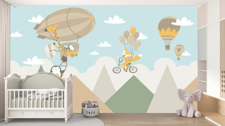 Kids- Mountains - air balloons