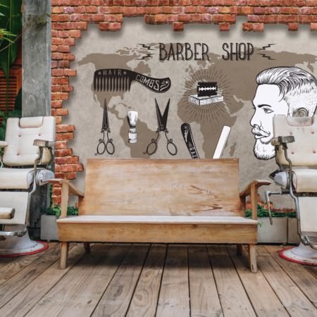 3D Barber brick theme